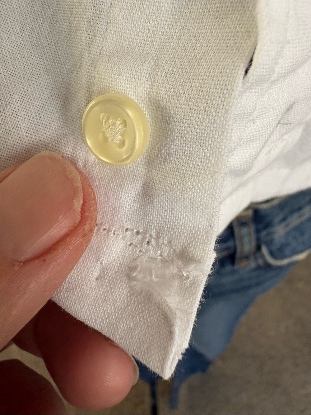 Reworked Cropped Ralph Lauren Ruffle Collar Button Down Size S - Picture 8 of 12